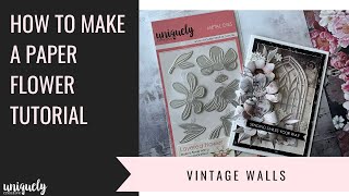 How to make a paper flower tutorial - Layered Flower Die