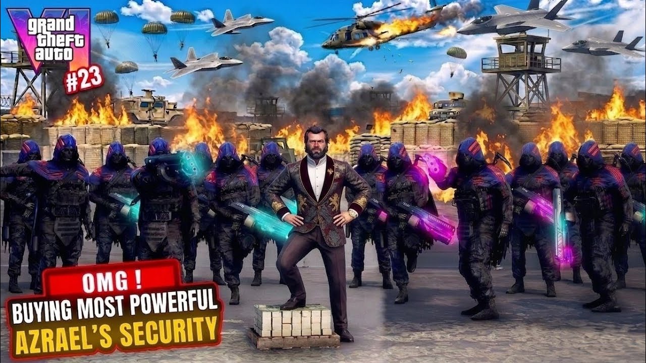 MICHAEL BUYING MOST POWERFULL AZRAEL SECURITY | GTA 5 GAMEPLAY - YouTube