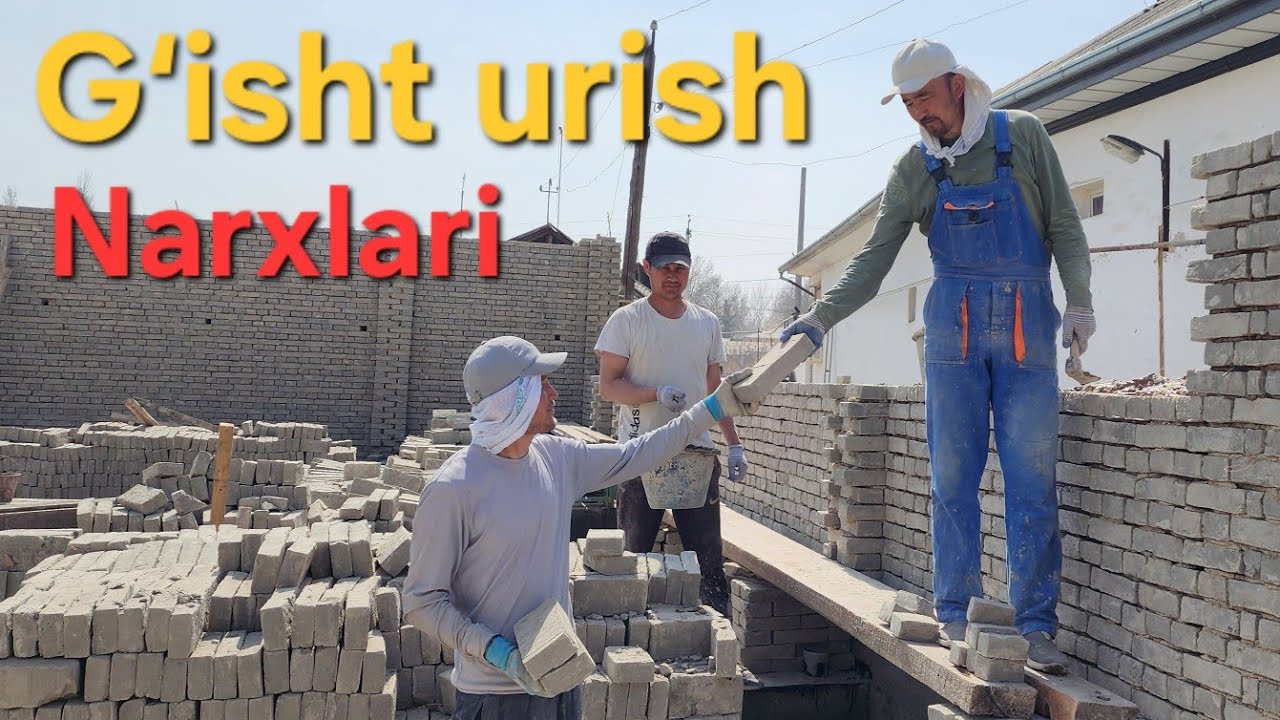 Uy qurish narxlari va usta xizmatlari – 2025 yilda qancha?