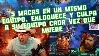 MAKA ENLOQUECE EN PARTIDA DE DOTA Y CULPA A SU EQUIPO CADA VEZ QUE MUERE. FINAL FELIZ.
