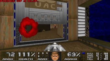 Doom Nostalgia 2 (2023) MAP01: "Low End Insight" Nightmare! 100% Secrets Speedrun 0:33