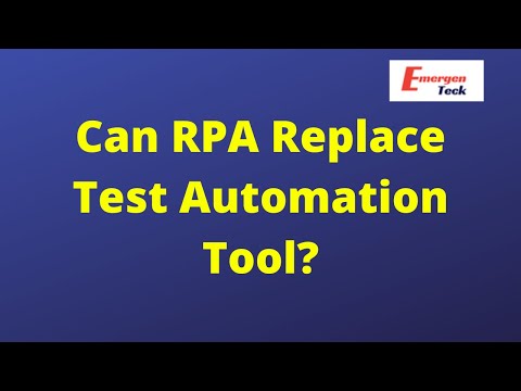 Can RPA replace Test Automation Tool or will be a complementary part of Test Automation Strategy?