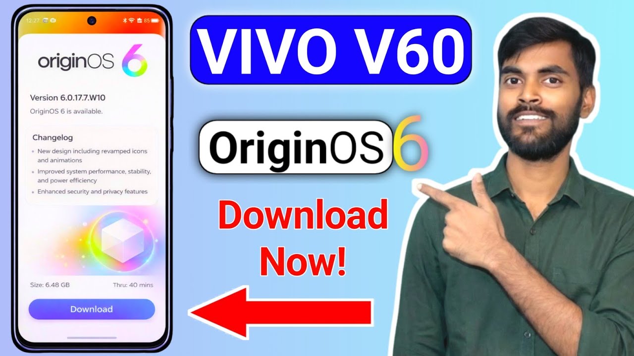 Vivo V60 में OriginOS 6 Update आया! ऐसे करें Install | New Features 2026