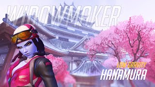 Widowmaker attacking Hanamura - Overwatch Low Gravity