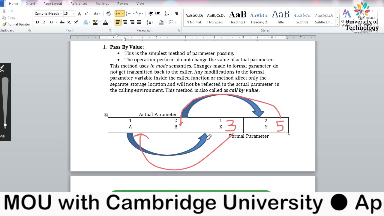 Parameter passing in C | Online Education | Learn Online - YouTube