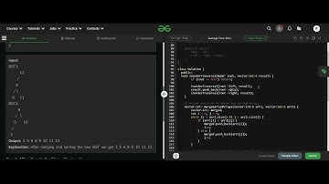 Merge two BST  | GfG  | Medium level | DSA Problem
