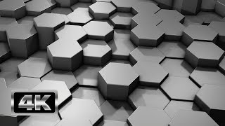 Hexagon Screensaver vol.4 - 1 Hour Abstract Animated Background 4K News