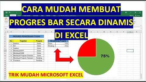 Cara Membuat Progres Bar Secara Dinamis di Excel