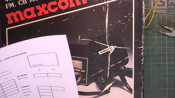 Maxcom 30E CB27/81 UK FM CB-radio - service-uitlijning en lampvervanging