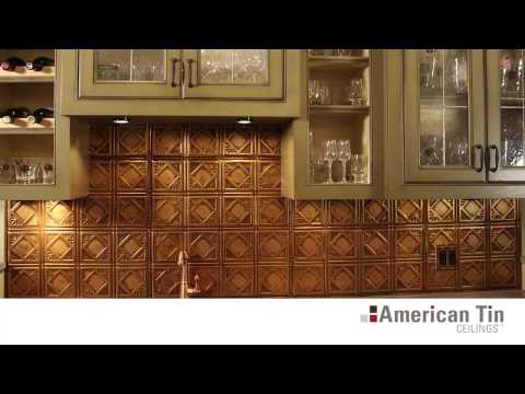 Tin Tile Backsplashes Overview American Tin Ceilings Youtube