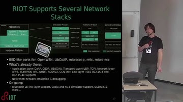 RIOT: The friendly operating system for the IoT! – Oliver Hahm