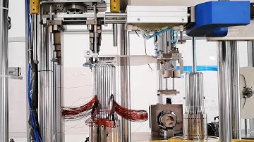 automatic electric motor stator coil winding process