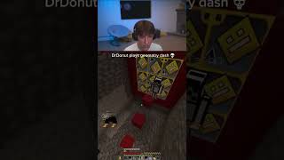 Drdonut plays geometri dash in minecraft💀 #shorts