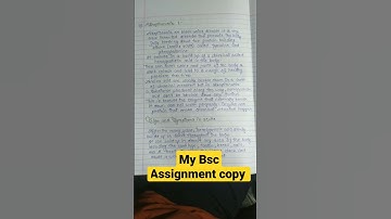 This is my Bsc Assignment copy | #shorts #youtubeshorts #motivation #assignmentcopy #uprtou #Bsc