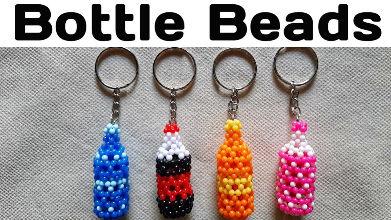 Tutorial Membuat Gantungan Kunci Manik Manik Botol Type1/DIY/How to Make Keychain Bottle Type1 Beads