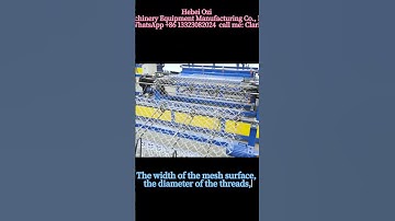 Multi-purpose single-wire chain link fence machine #machine #manufacturing #chainlink