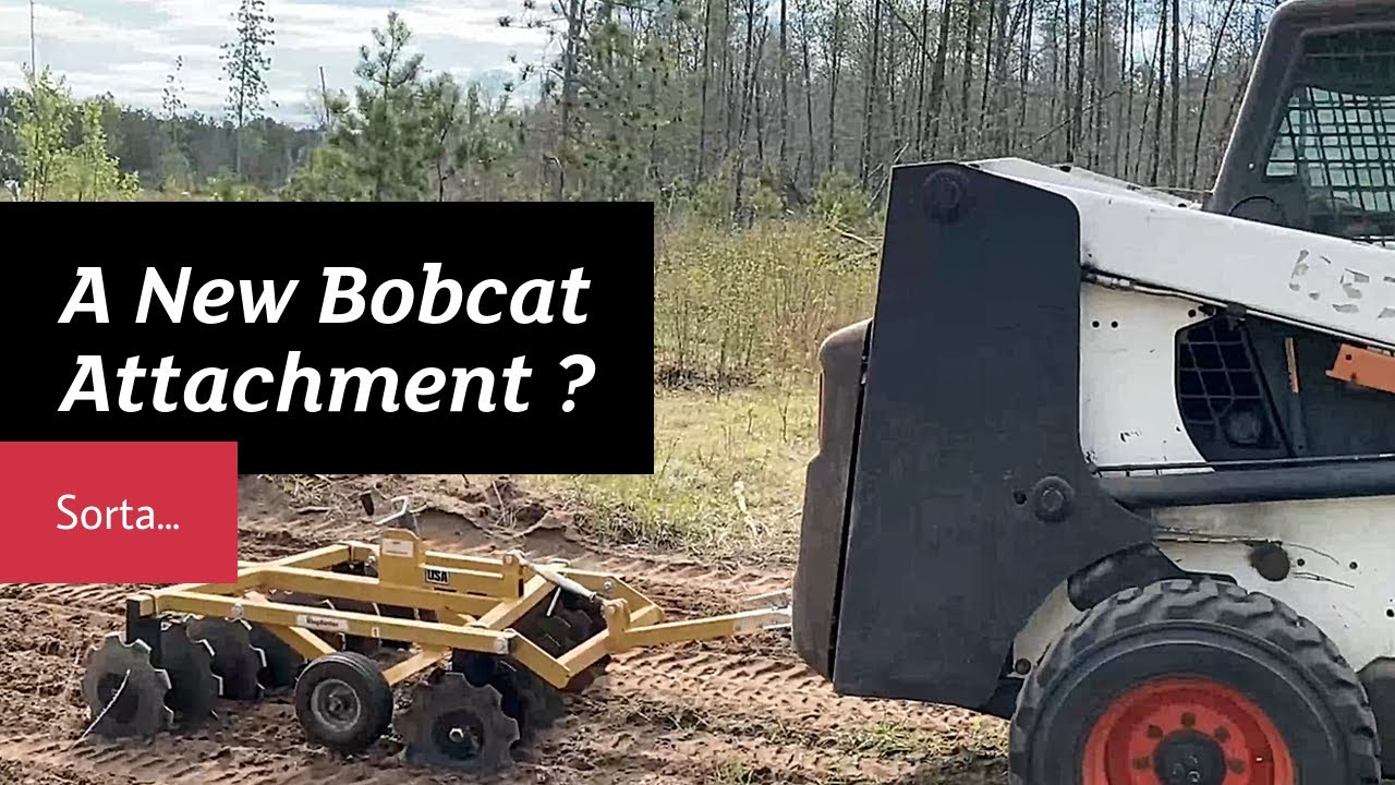 Land Pride Disc Harrow Bobcat Disc Attachment How to clear land