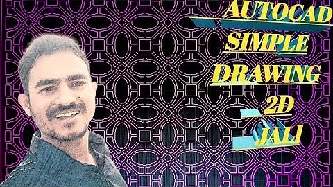 AutoCAD 2018 Jali Create Design For cnc router machine and CO2 laser cutting