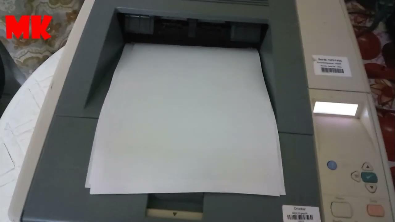كيفية استخدام قوائم طابعة HP Laserjet 3005 DN YouTube