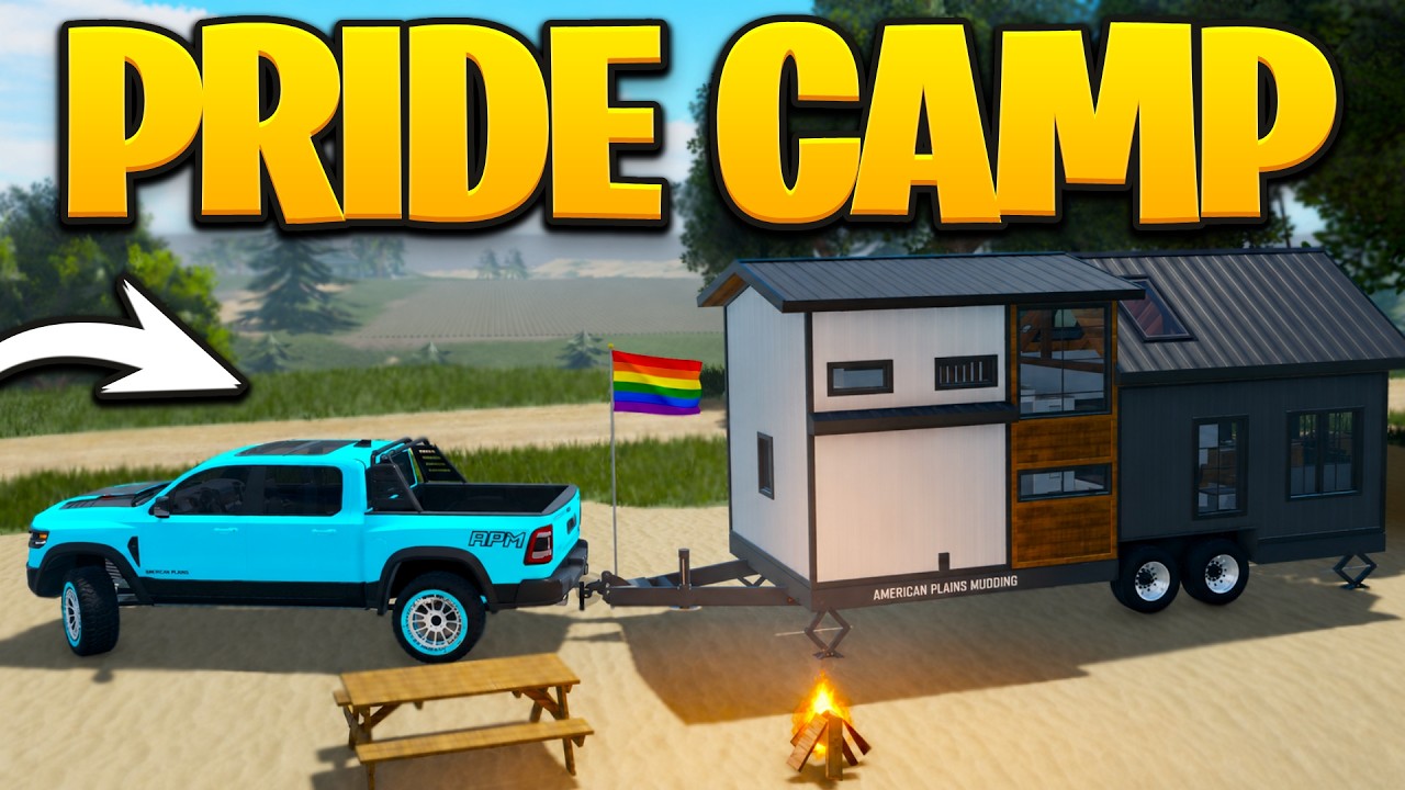 I Used the Tinyhouse Trailer For Pride Month Camping in APM | Roblox ...