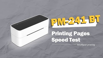 Phomemo PM-241BT Tutorial: How to Adjust Printing Pages Speed丨Setup Instruction Manual