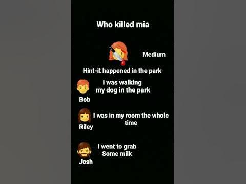 who killed mia-medium - YouTube