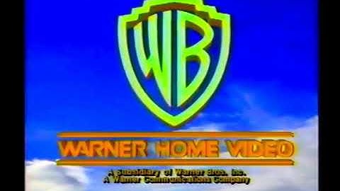 Warner Home Video “Cheesy Shield” (1985-1996) (with Warner Communications byline)