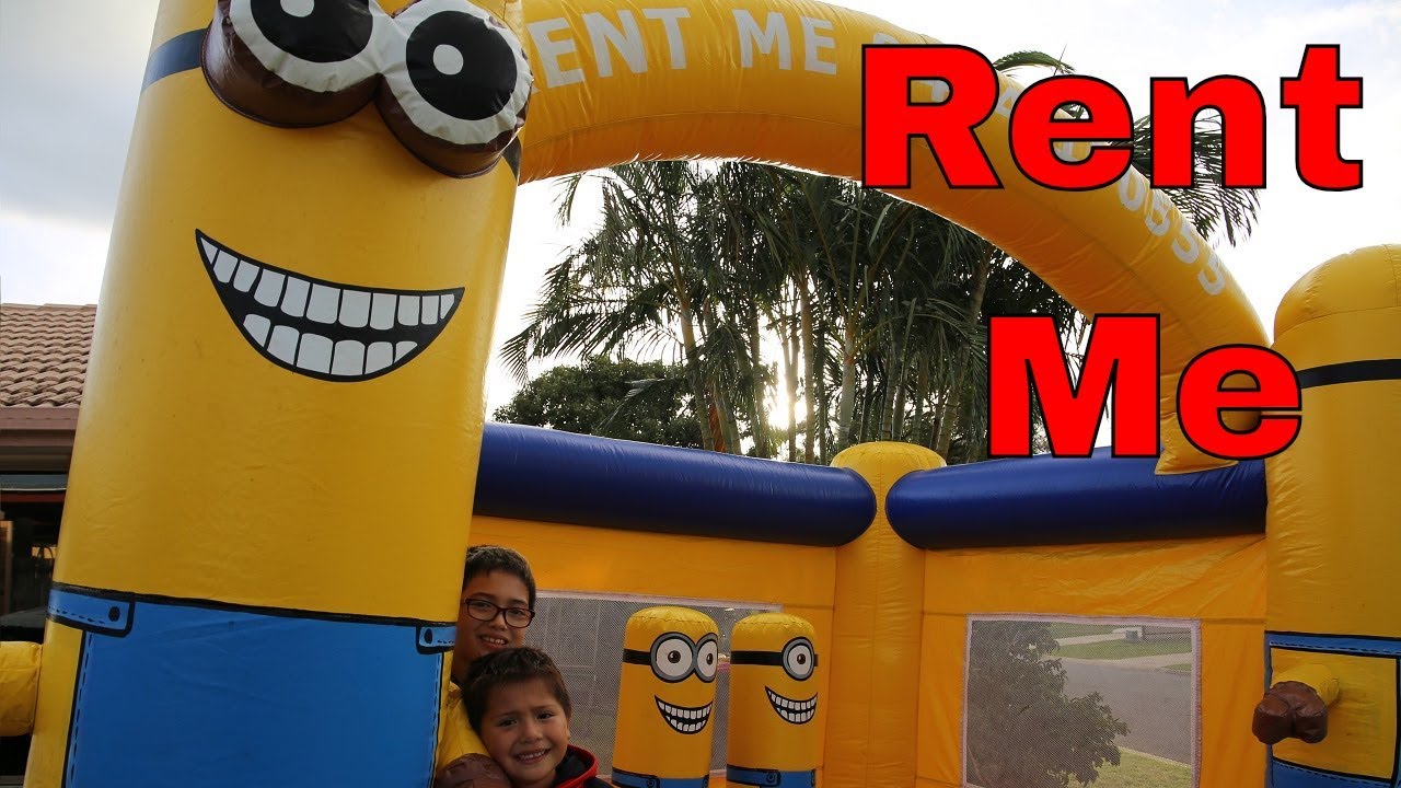 Minions Jumping Castle Review. Its a great bouncy castle. - YouTube