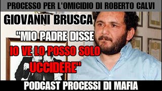 Giovanni Brusca "Mio padre disse io ve lo posso solo uccidere" Processo per l'omicidio Roberto Calvi Net Worth