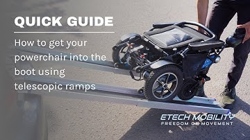 How to get your foldable electric wheelchair into the boot using telescopic ramps | Quick Guide