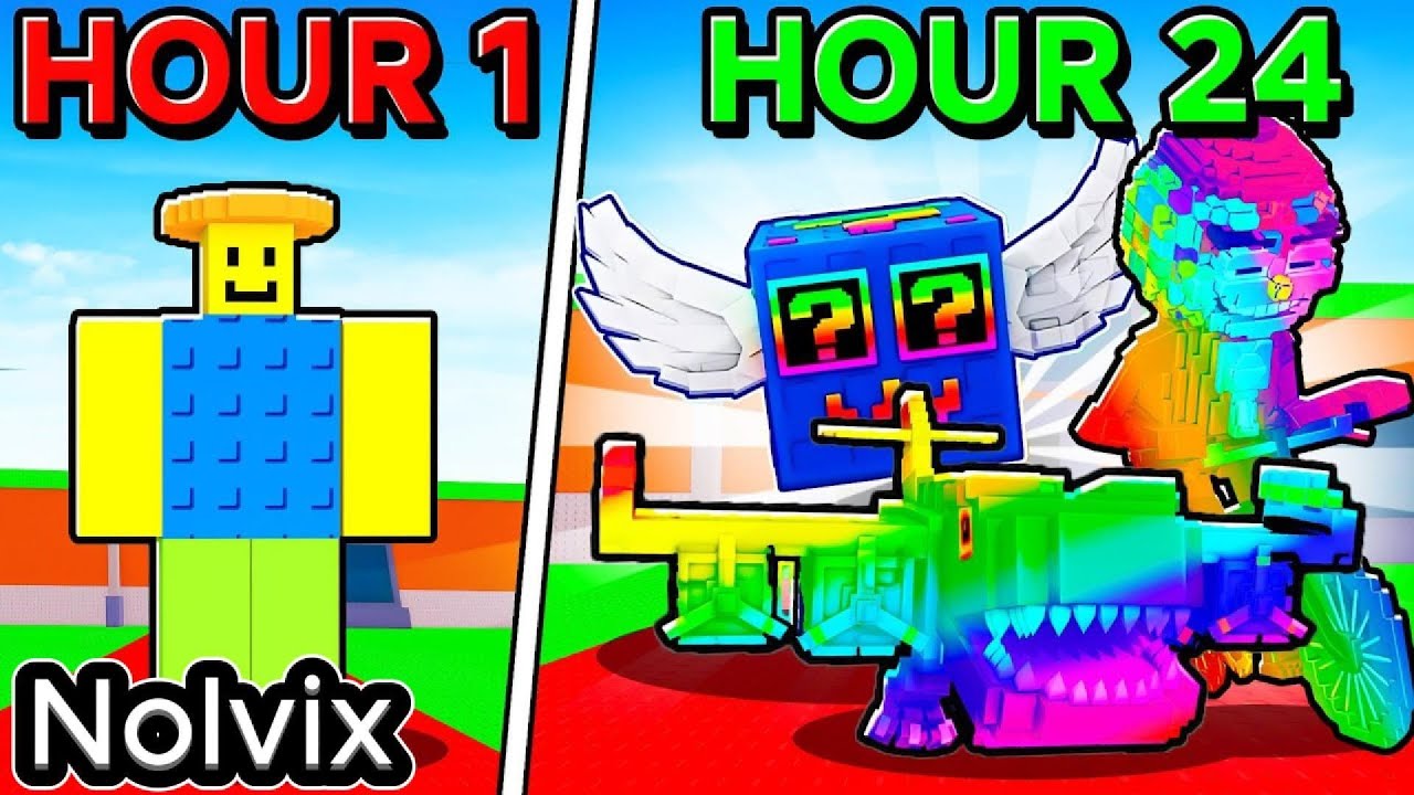 Я провел 24 часа в Roblox, украв мозги.