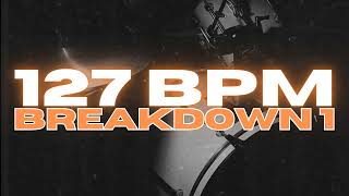 127 BPM - Metal Breakdown Drum Beat - Loop 1