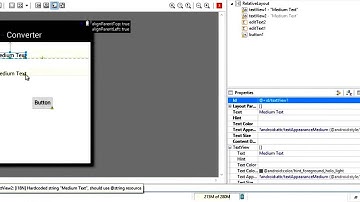 ANDROID TUTORIAL Making a Simple Converter App