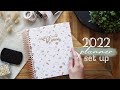 Setting up my planner for 2022!