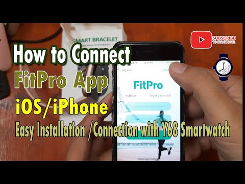 How to Connect FitPro app to your Y68 Smartwatch in iOS/iPhone