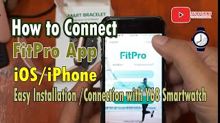 How to Connect FitPro app to your Y68 Smartwatch in iOS/iPhone screenshot 1