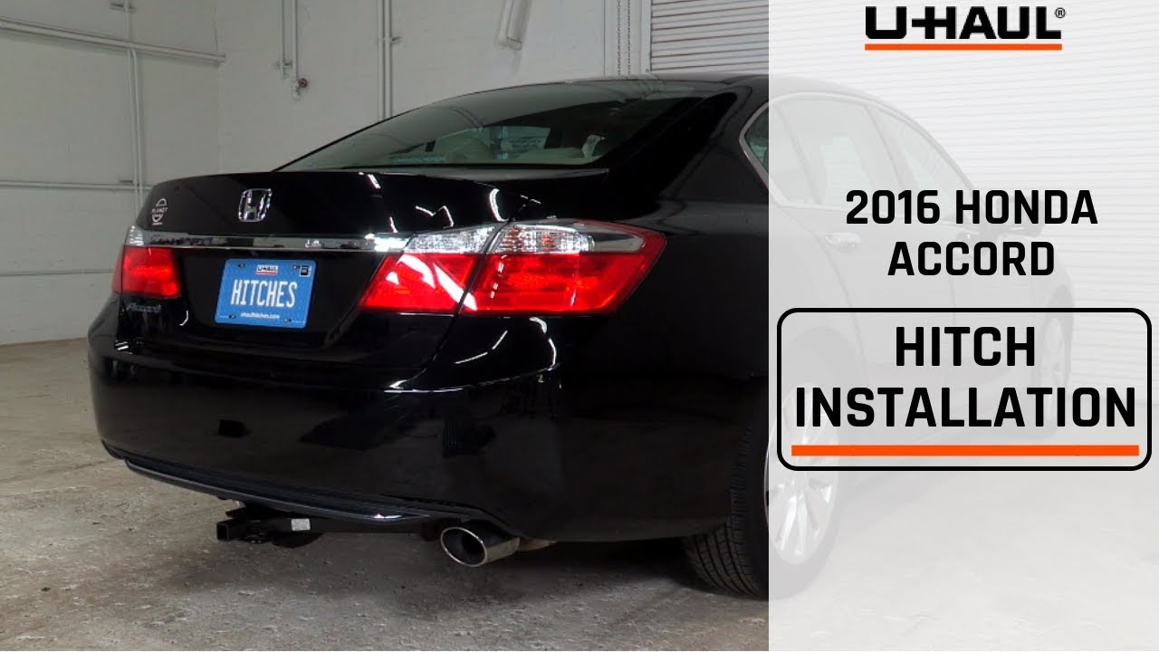 2016 Honda Accord Trailer Hitch Installation - YouTube