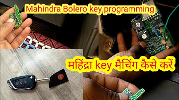 Mahindra Bolero key programming