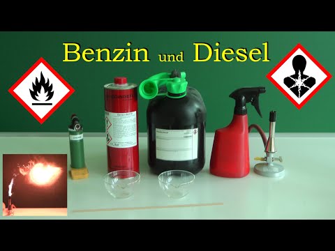 Benzin und Diesel im Experiment