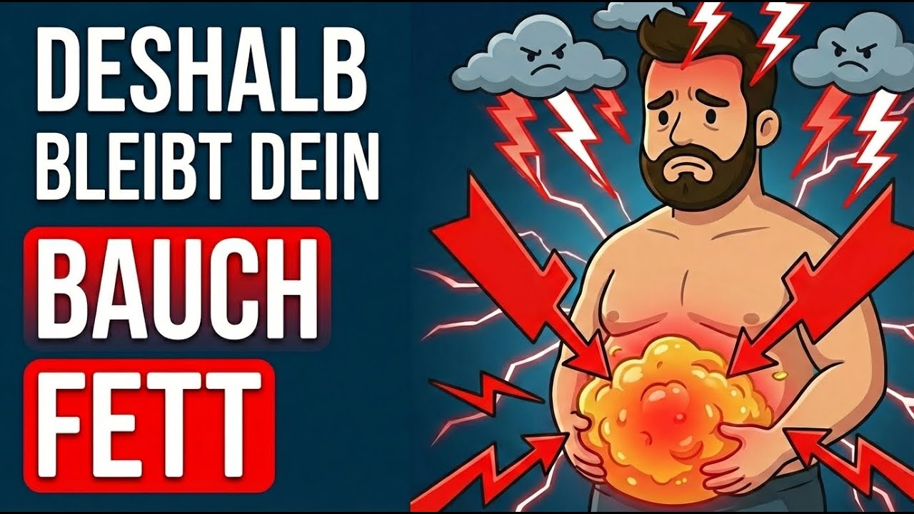 So zwingst du deinen Körper, viszerales Fett zu verbrennen (Cortisol senken)