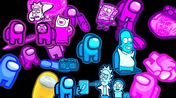 100 Among Us Imposter Mini Crewmate Simposons Sound Variations Compilation #4 | MODIFY EVERYTHING