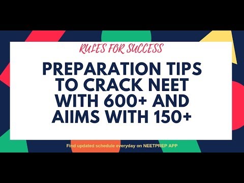 nta neet 2019 merit list RULES FOR SUCCESS - NEET 2020 2019 - Preparation tips to Crack NEET with 600+ and AIIMS with 150+