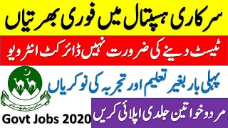 Latest Govt Jobs 2020 | Sandeman Provincial Hospital Jobs | Jobs in Pakistan 2020 | Balochistan Jobs