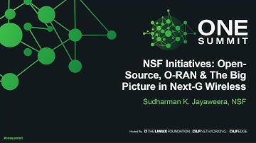 NSF Initiatives: Open-Source, O-RAN & The Big Picture in Next-G Wireless - Sudharman K. Jayaweera