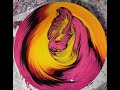 #82 1/2 -Amazing Yellow &amp; Pink Ring Pour *Sharp lines* Great recipe must WATCH!