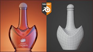 Blender Tutorial – Modeling a Liquor Crown Bottle