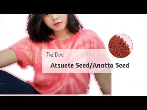 Tie Dye using Atsuete seed Anatto seed Perine dela Cruz