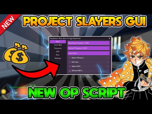 Project Slayers THE #1 FREE SCRIPT/GUI – AUTO FARM & MORE! JULY