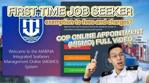 VLOG #01— Process of COP in MISMO | Using First job seeker | BT & SDSD Training certificates etc. |