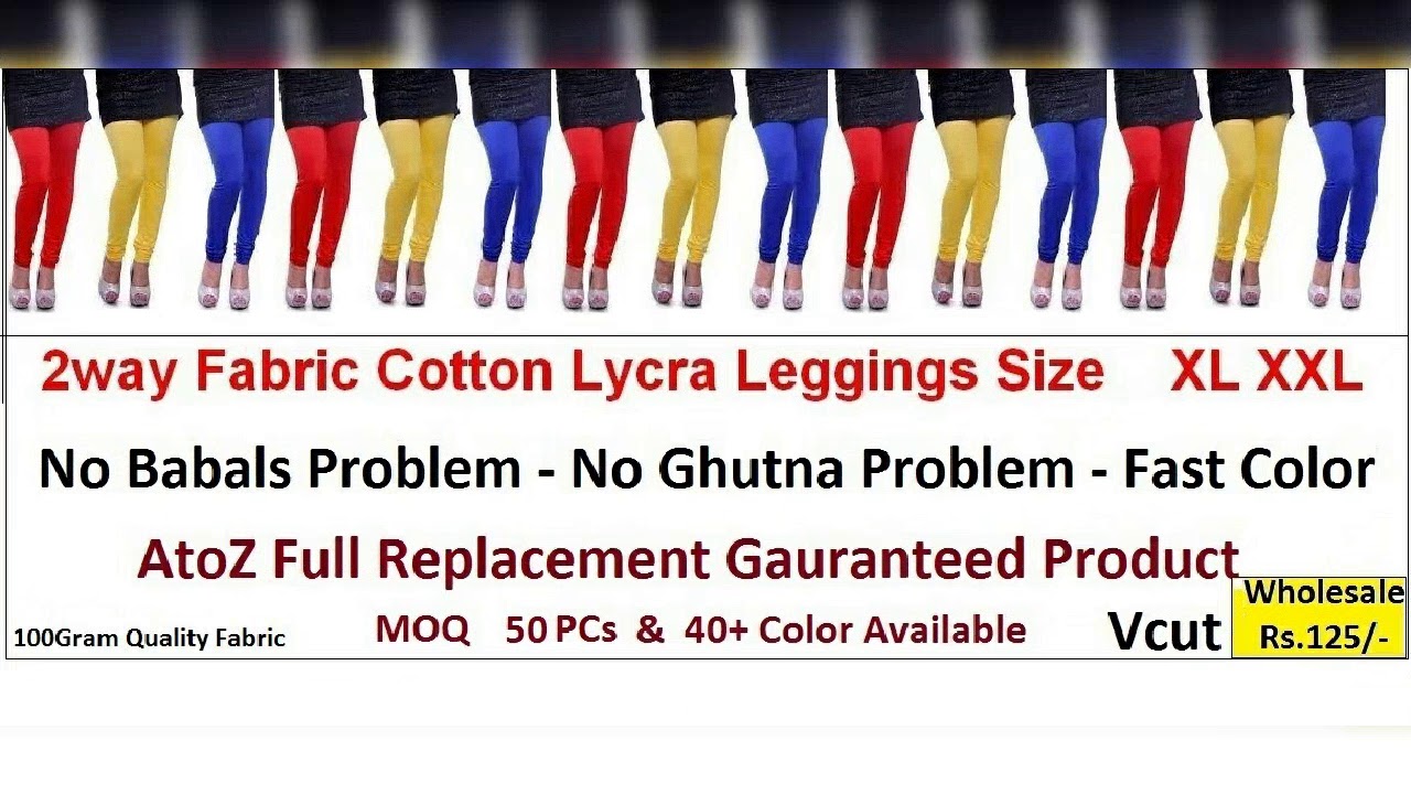 Readymade Wholesale Market 4Way Cotton Lycra Leggings Wholesalers